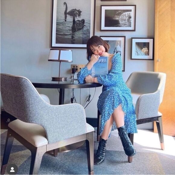 Reformation Micah dress in the color Marie - Picture 5 of 6